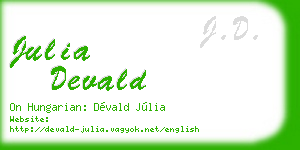 julia devald business card